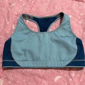Nike Women’s Sports Bra Size Small Blue dri-fit